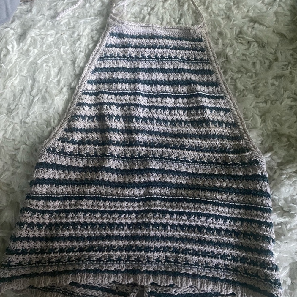 Crochet halter crop top